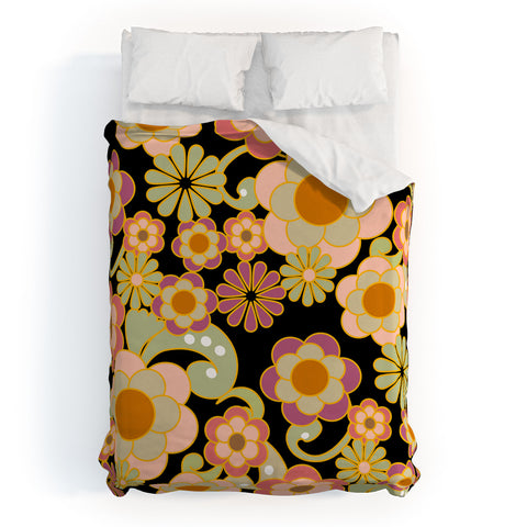 Mirimo Nostalgic 70s in Black Duvet Cover