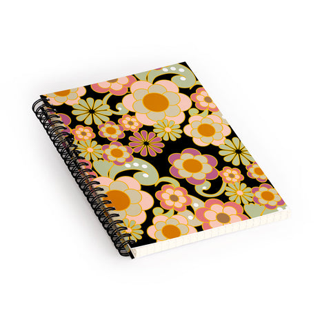 Mirimo Nostalgic 70s in Black Spiral Notebook