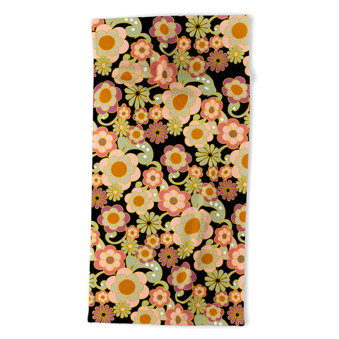 Mirimo Nostalgic 70s in Black Beach Towel