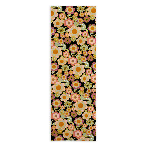 Mirimo Nostalgic 70s in Black Yoga Towel