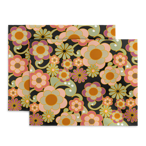 Mirimo Nostalgic 70s in Black Placemat