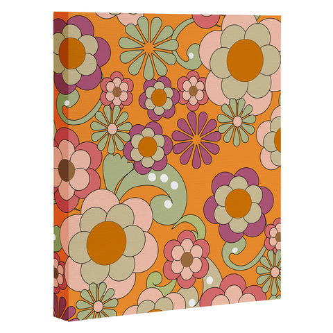 Mirimo Nostalgic 70s in Orange Art Canvas