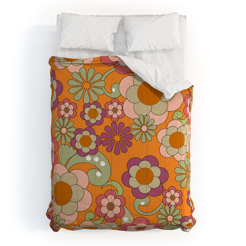 Mirimo Nostalgic 70s in Orange Comforter