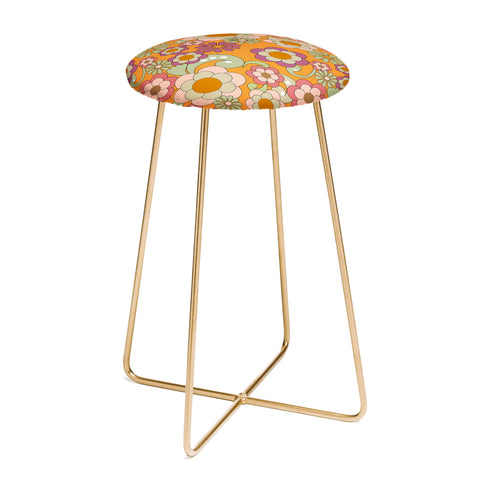 Mirimo Nostalgic 70s in Orange Counter Stool