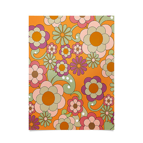 Mirimo Nostalgic 70s in Orange Poster