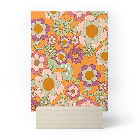Mirimo Nostalgic 70s in Orange Mini Art Print