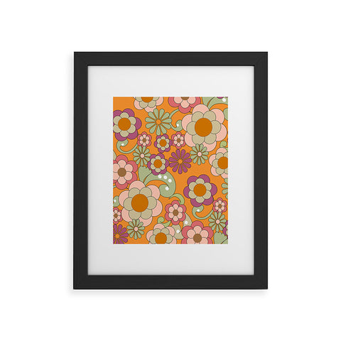 Mirimo Nostalgic 70s in Orange Framed Art Print