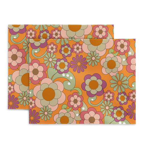 Mirimo Nostalgic 70s in Orange Placemat