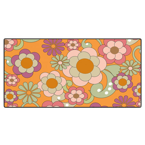 Mirimo Nostalgic 70s in Orange Desk Mat