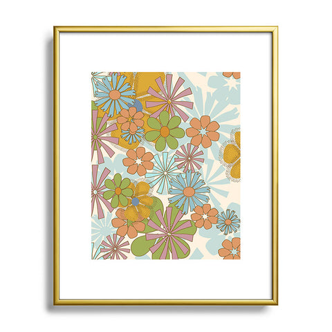 Mirimo Nostalgic Blooms Metal Framed Art Print