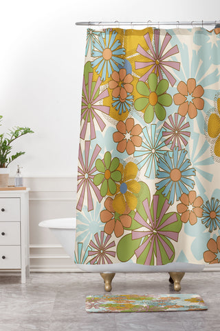 Mirimo Nostalgic Blooms Shower Curtain And Mat