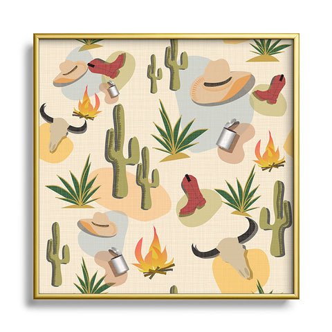 Mirimo On The Range Metal Square Framed Art Print