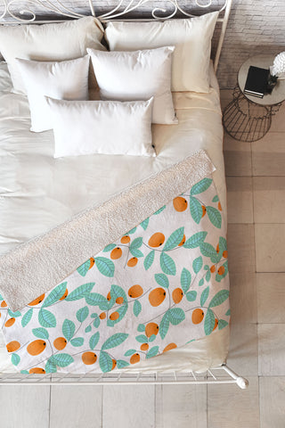 Mirimo Orange Grove Fleece Throw Blanket