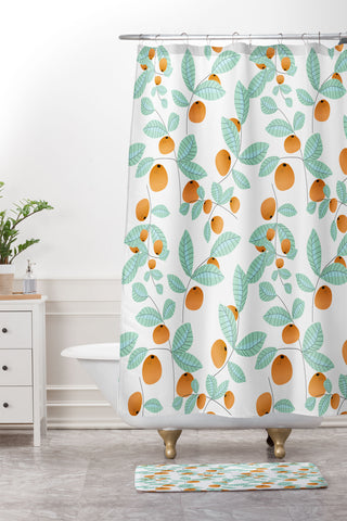 Mirimo Orange Grove Shower Curtain And Mat