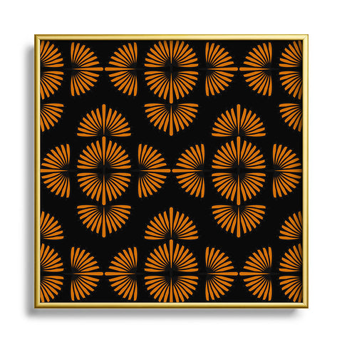 Mirimo Orio Black Square Metal Framed Art Print