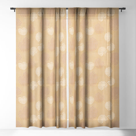 Mirimo Palmetta Terracotta Sheer Window Curtain