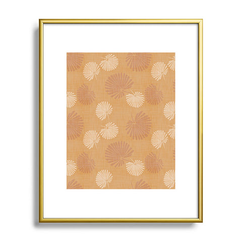 Mirimo Palmetta Terracotta Metal Framed Art Print