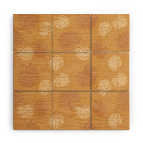 Mirimo Palmetta Terracotta Wood Wall Mural