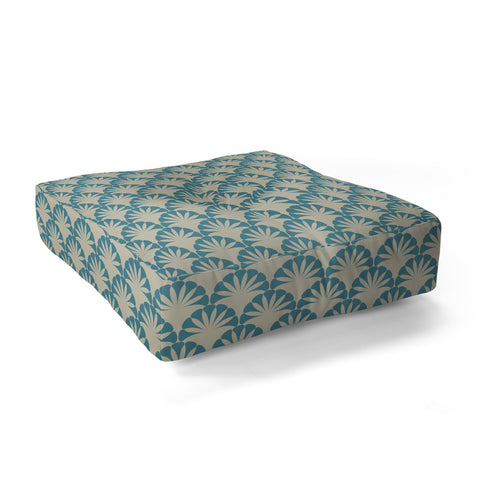 Mirimo Palmira Blue Floor Pillow Square