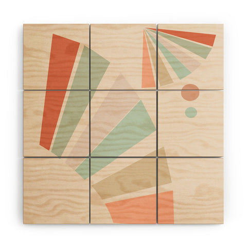 Mirimo Pastello Minimal Wood Wall Mural