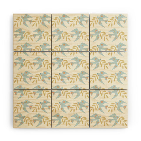 Mirimo Peace Doves Wood Wall Mural