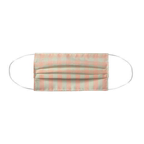 Mirimo Peach and Pistache Gingham Face Mask