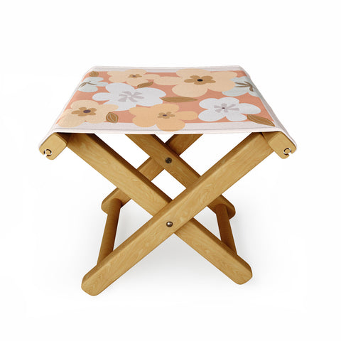 Mirimo Peachy Blooms Folding Stool