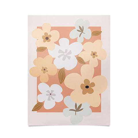 Mirimo Peachy Blooms Poster