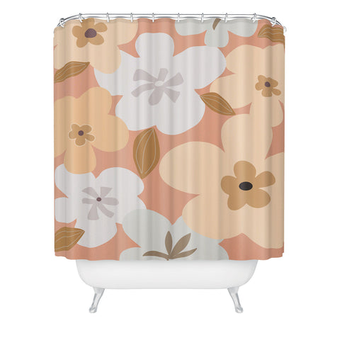 Mirimo Peachy Blooms Shower Curtain