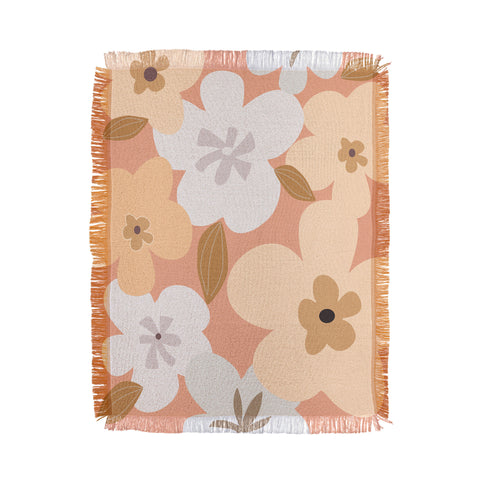 Mirimo Peachy Blooms Throw Blanket