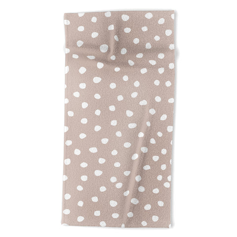 Mirimo Petit Pois Beige Beach Towel