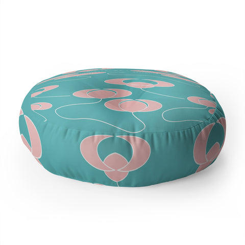 Mirimo Pink Lotus Floor Pillow Round