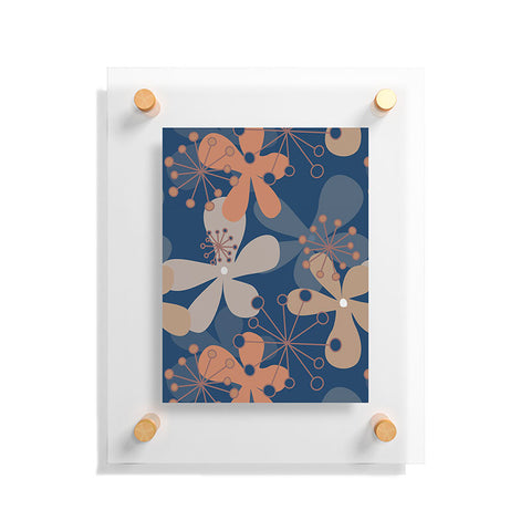 Mirimo PopBlooms Blue Floating Acrylic Print
