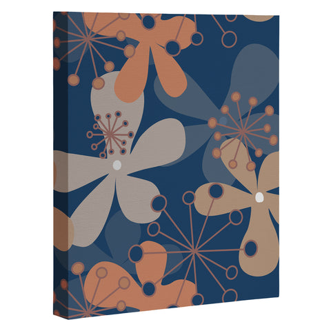 Mirimo PopBlooms Blue Art Canvas