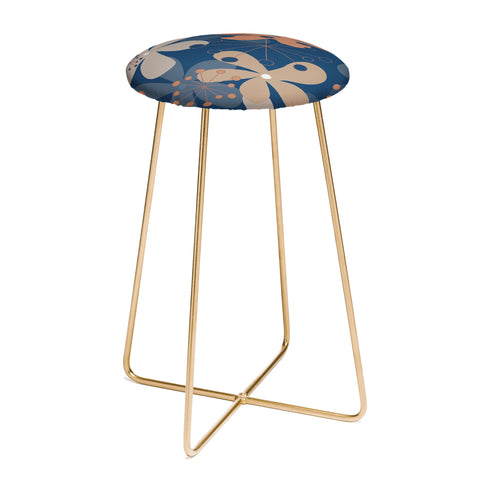 Mirimo PopBlooms Blue Counter Stool