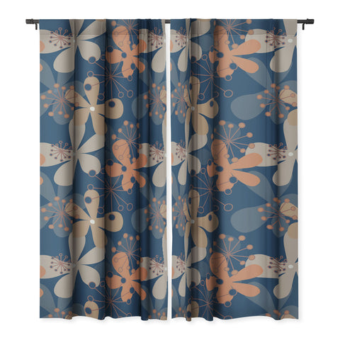 Mirimo PopBlooms Blue Blackout Non Repeat