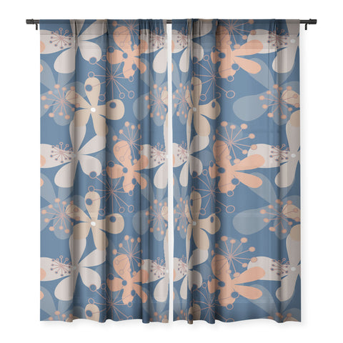 Mirimo PopBlooms Blue Sheer Non Repeat