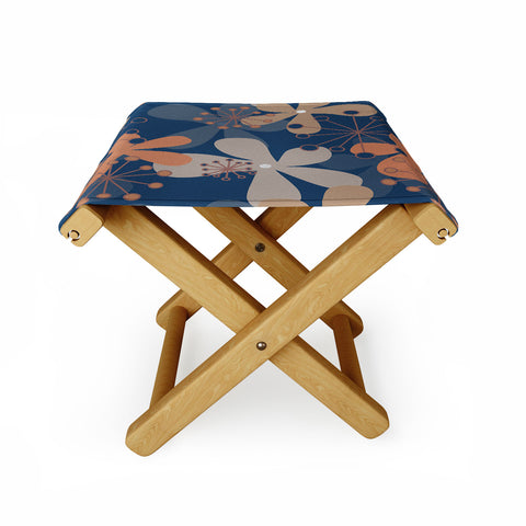 Mirimo PopBlooms Blue Folding Stool