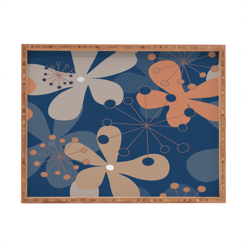 Mirimo PopBlooms Blue Rectangular Tray