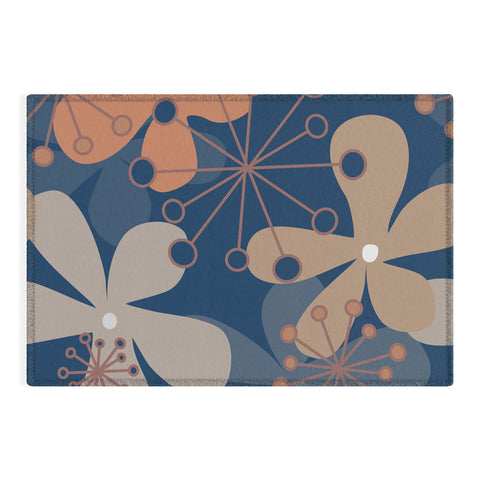 Mirimo PopBlooms Blue Outdoor Rug