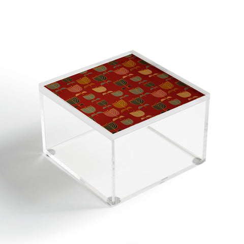 Mirimo Precious Blooms Crimson Acrylic Box