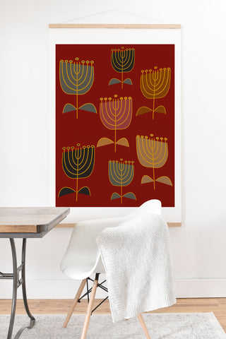 Mirimo Precious Blooms Crimson Art Print And Hanger