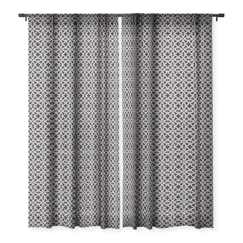 Mirimo Provencal Black Sheer Window Curtain