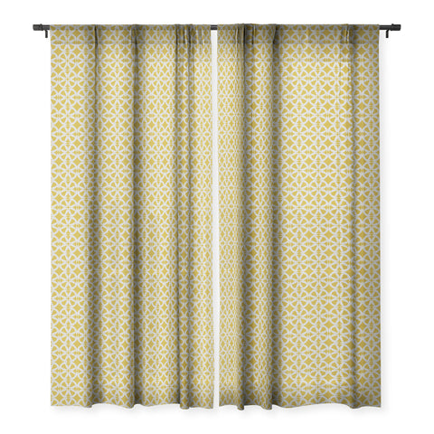 Mirimo Provencal Gold Sheer Window Curtain