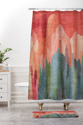 Mirimo Redhills Shower Curtain And Mat