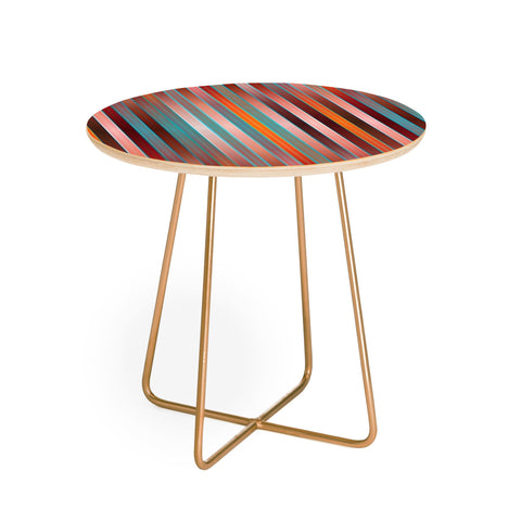 Mirimo Reflection Stripes Round Side Table