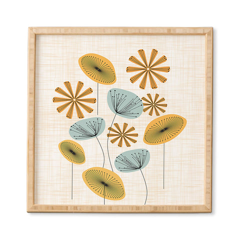 Mirimo Retro Floral Bunch Framed Wall Art