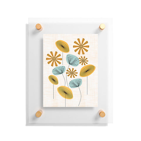 Mirimo Retro Floral Bunch Floating Acrylic Print