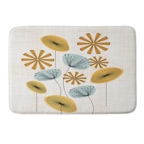 Mirimo Retro Floral Bunch Memory Foam Bath Mat