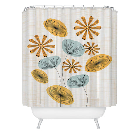 Mirimo Retro Floral Bunch Shower Curtain